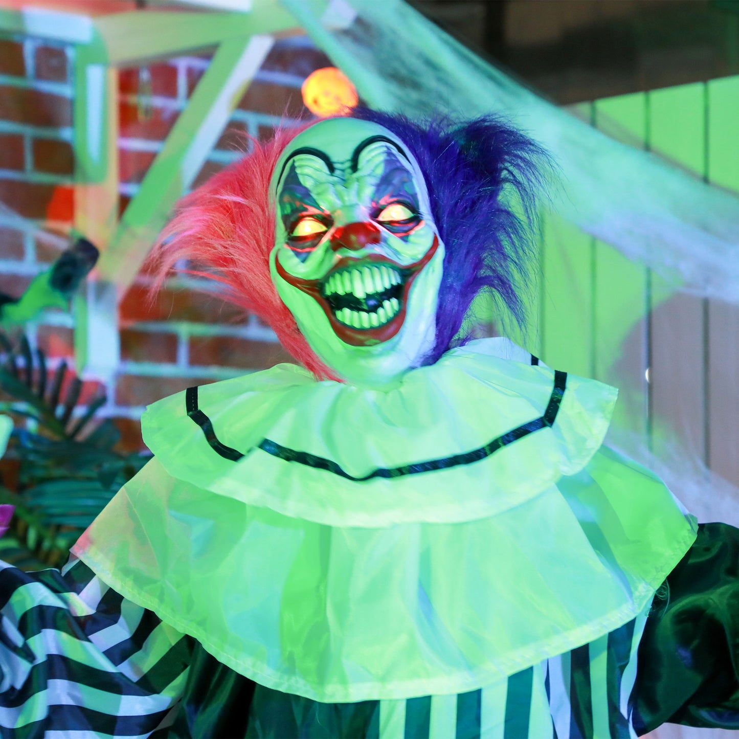 Animated Clown Halloween Decoration - 173cm