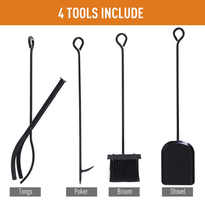 Heavy Duty Firewood Wood Log Rack Fireplace Wood Storagew/ 4 Tools