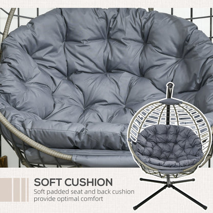 Outsunny PE Rattan Swing Chair