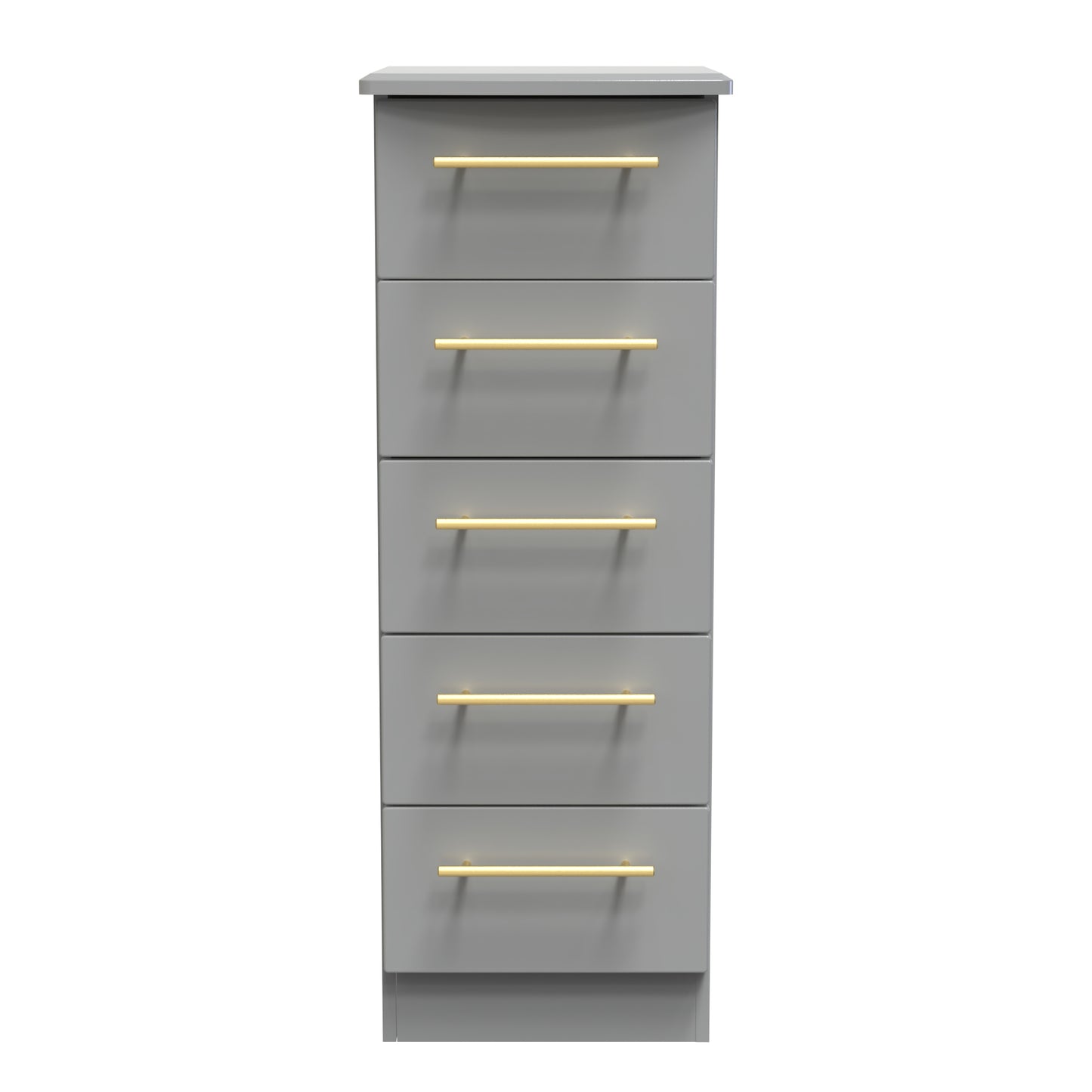 Haworth Tall Tallboy Grey 5 Drawers 108cm
