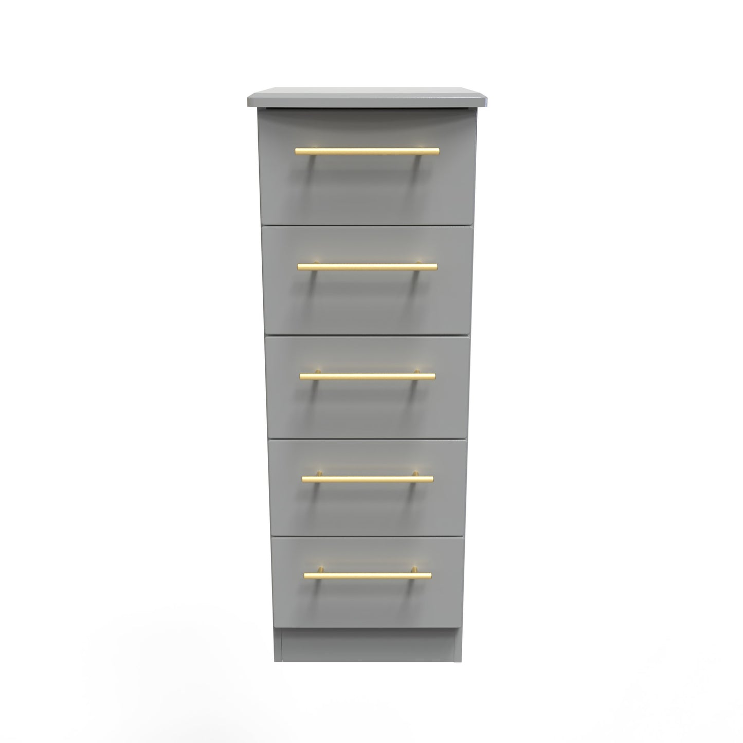 Haworth Tall Tallboy Grey 5 Drawers 108cm