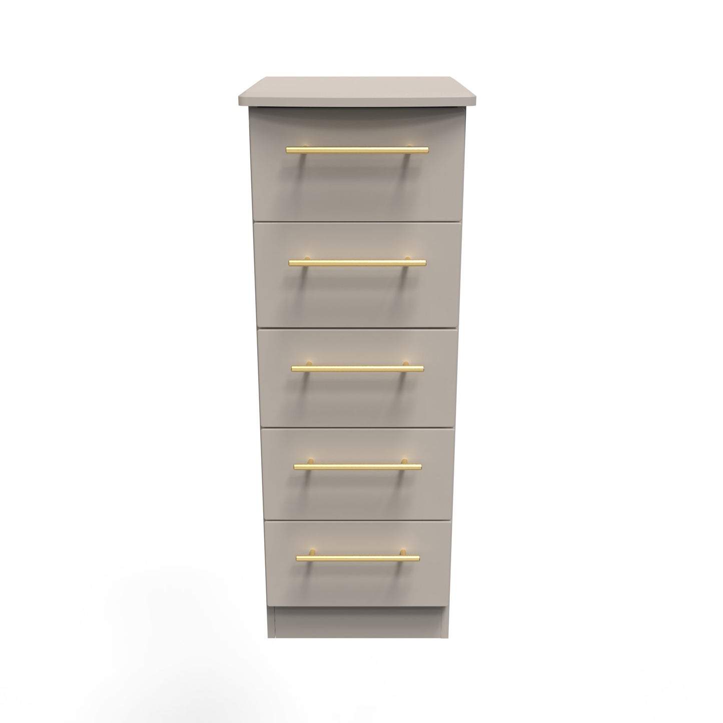 Haworth Tall Tallboy Off-White 5 Drawers 108cm