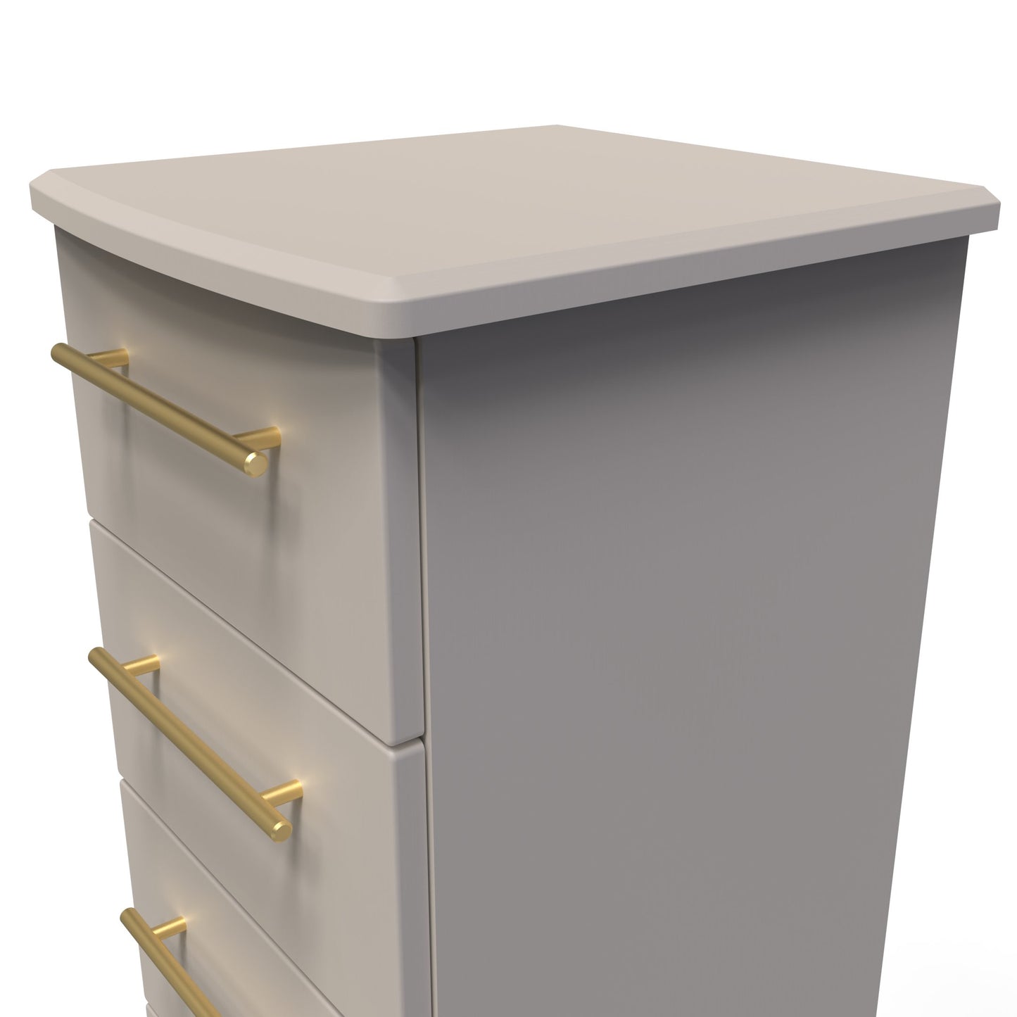 Haworth Tall Tallboy Off-White 5 Drawers 108cm