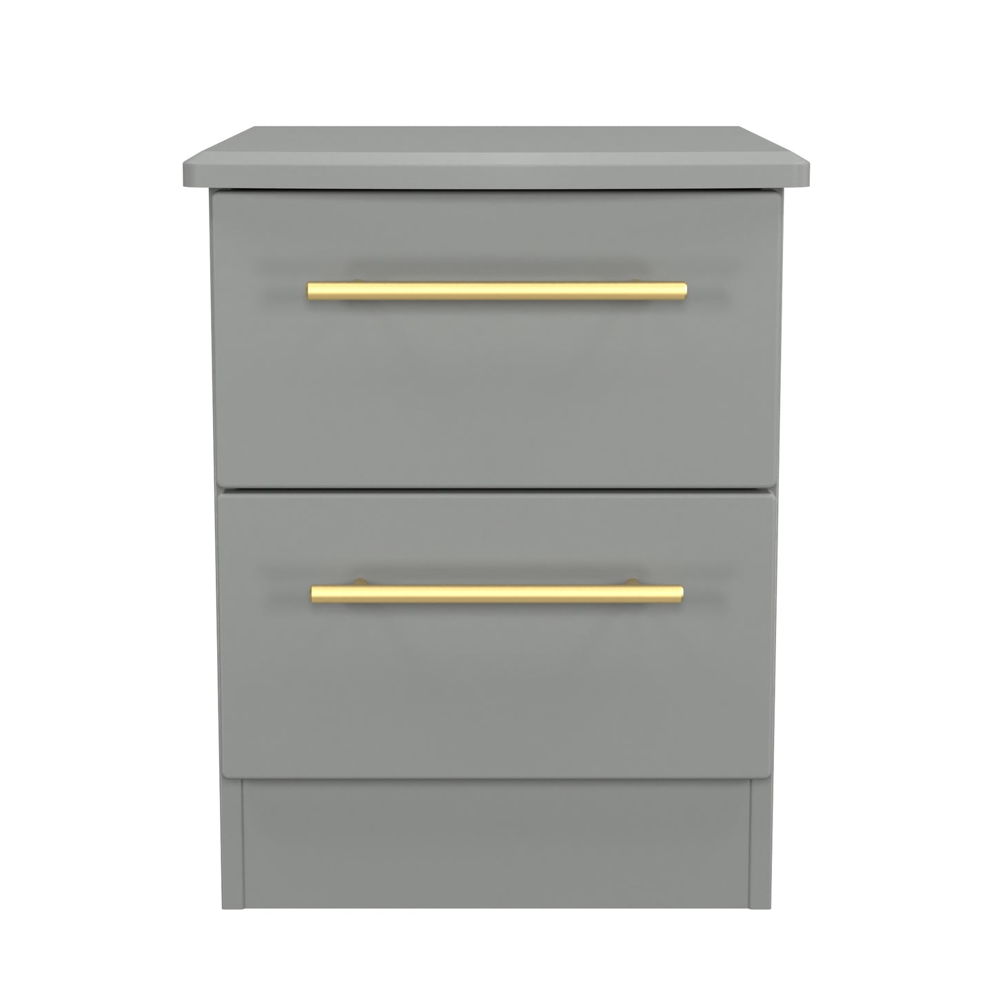 Haworth Bedside Table Grey 2 Drawers 51cm