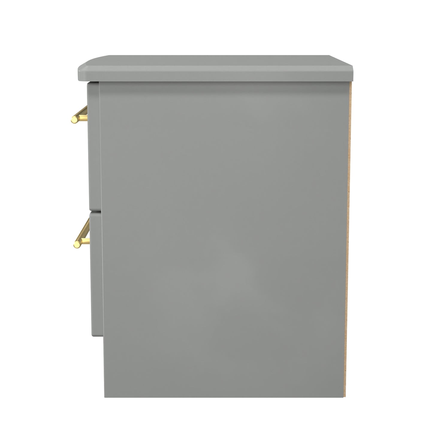 Haworth Bedside Table Grey 2 Drawers 51cm