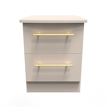 Haworth Bedside Table Off-White 2 Drawers 51cm