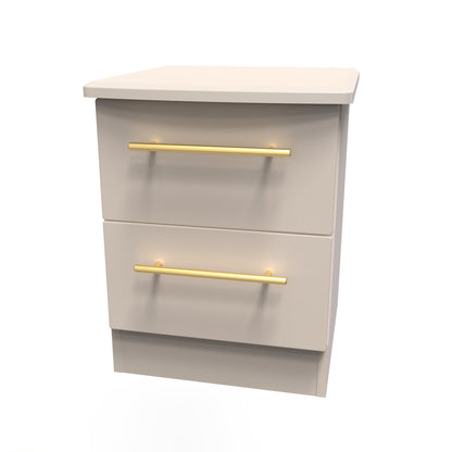 Haworth Bedside Table Off-White 2 Drawers 51cm