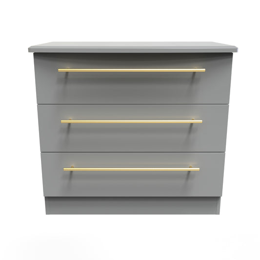 Haworth Chest of Drawers Grey 3 Drawers 77cm