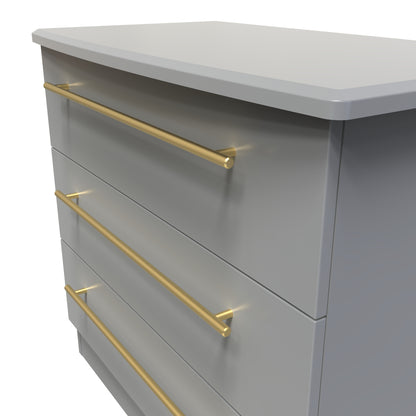 Haworth Chest of Drawers Grey 3 Drawers 77cm