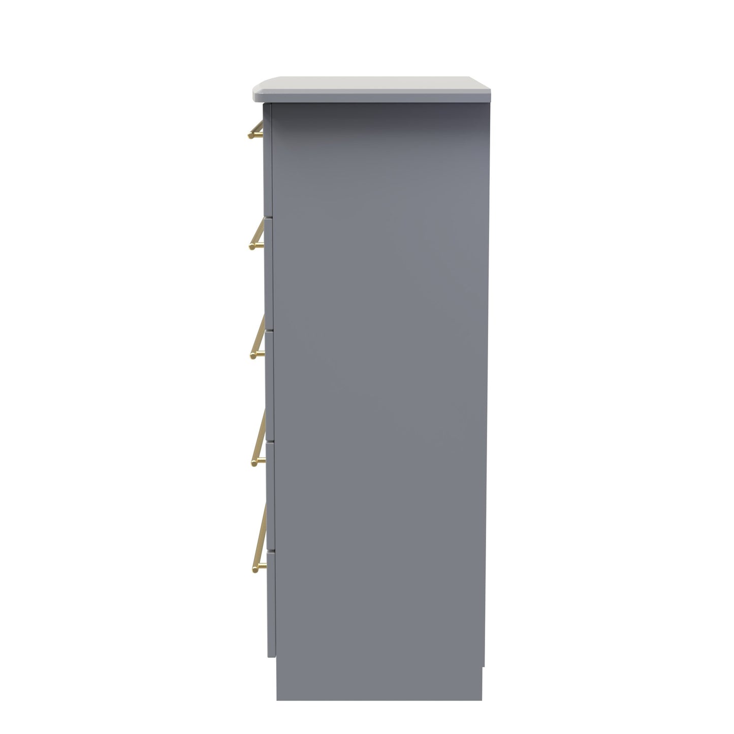 Haworth Tall Chest of Drawers Grey 5 Drawers 108cm