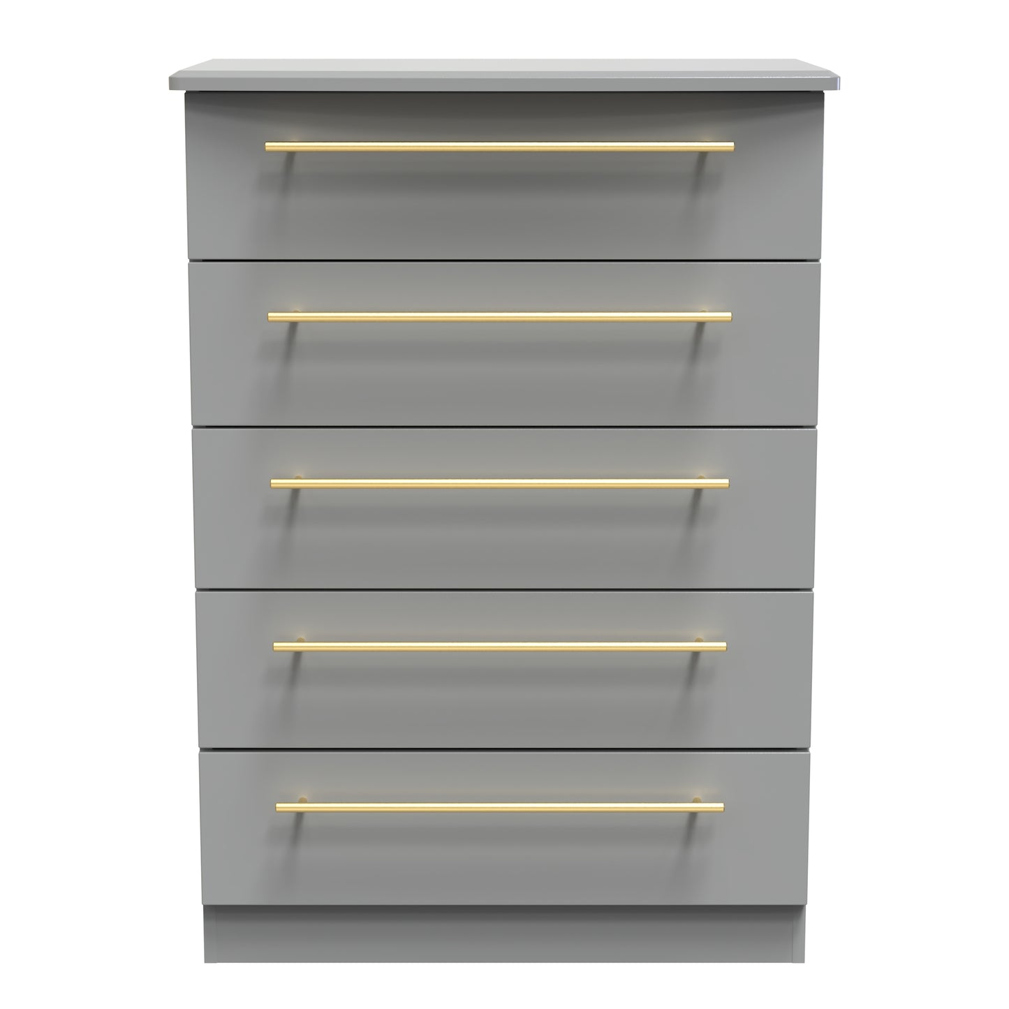 Haworth Tall Chest of Drawers Grey 5 Drawers 108cm