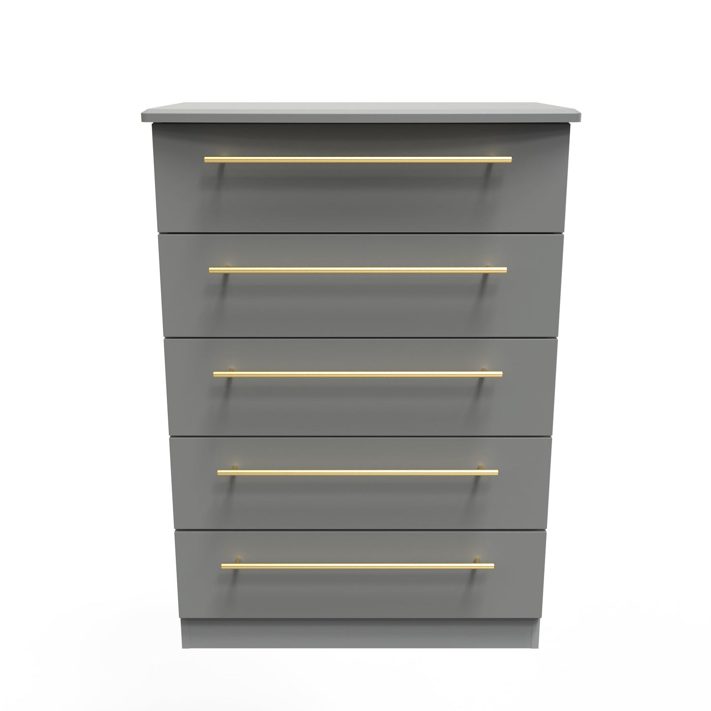 Haworth Tall Chest of Drawers Grey 5 Drawers 108cm