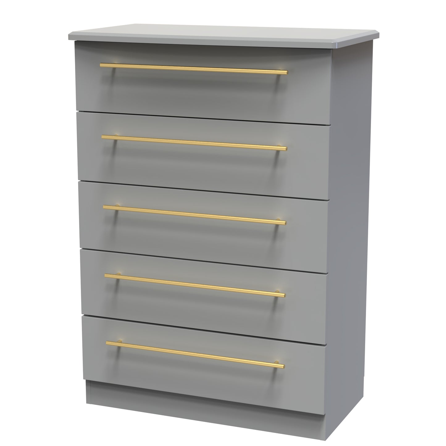 Haworth Tall Chest of Drawers Grey 5 Drawers 108cm