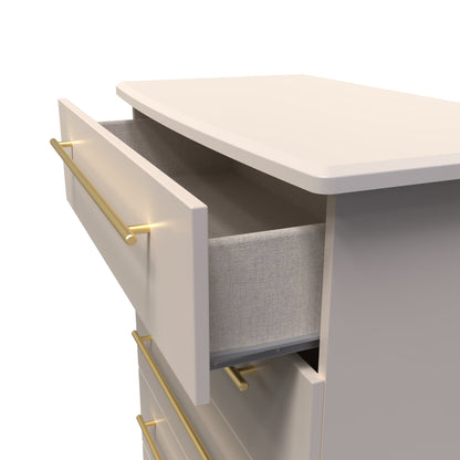 Haworth Tall Chest of Drawers Off-White 5 Drawers 108cm