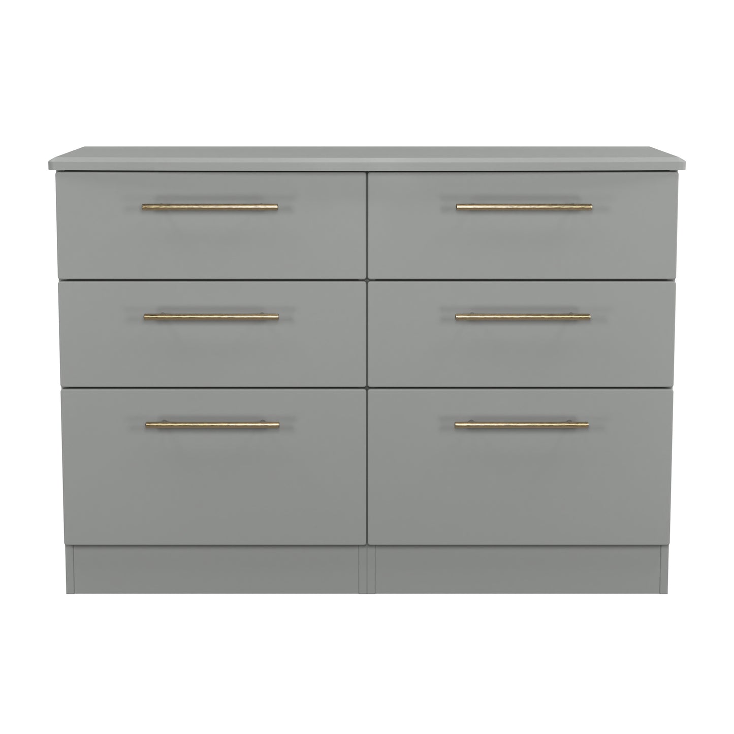 Haworth Large Chest of Drawers Grey 6 Drawers 112cm