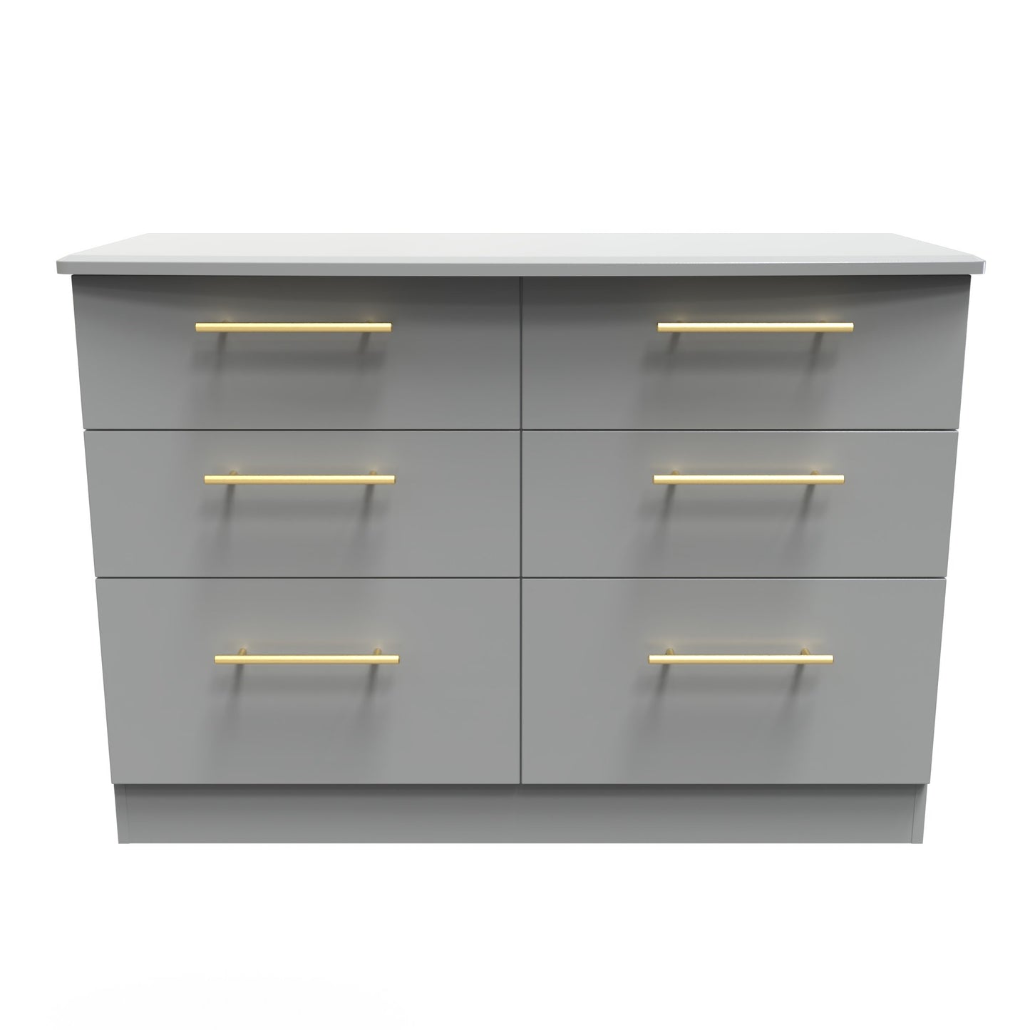 Haworth Large Chest of Drawers Grey 6 Drawers 112cm