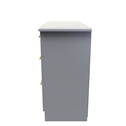 Haworth Large Chest of Drawers Grey 6 Drawers 112cm