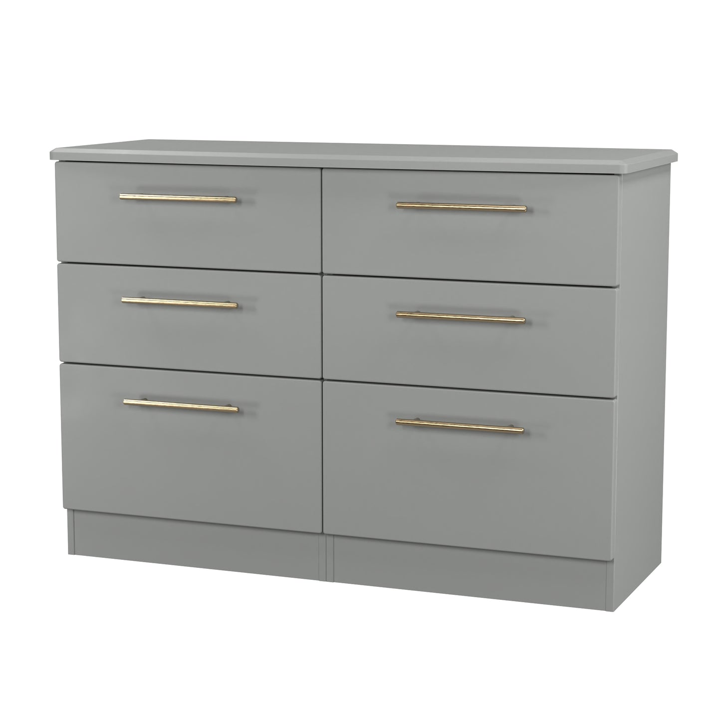 Haworth Large Chest of Drawers Grey 6 Drawers 112cm
