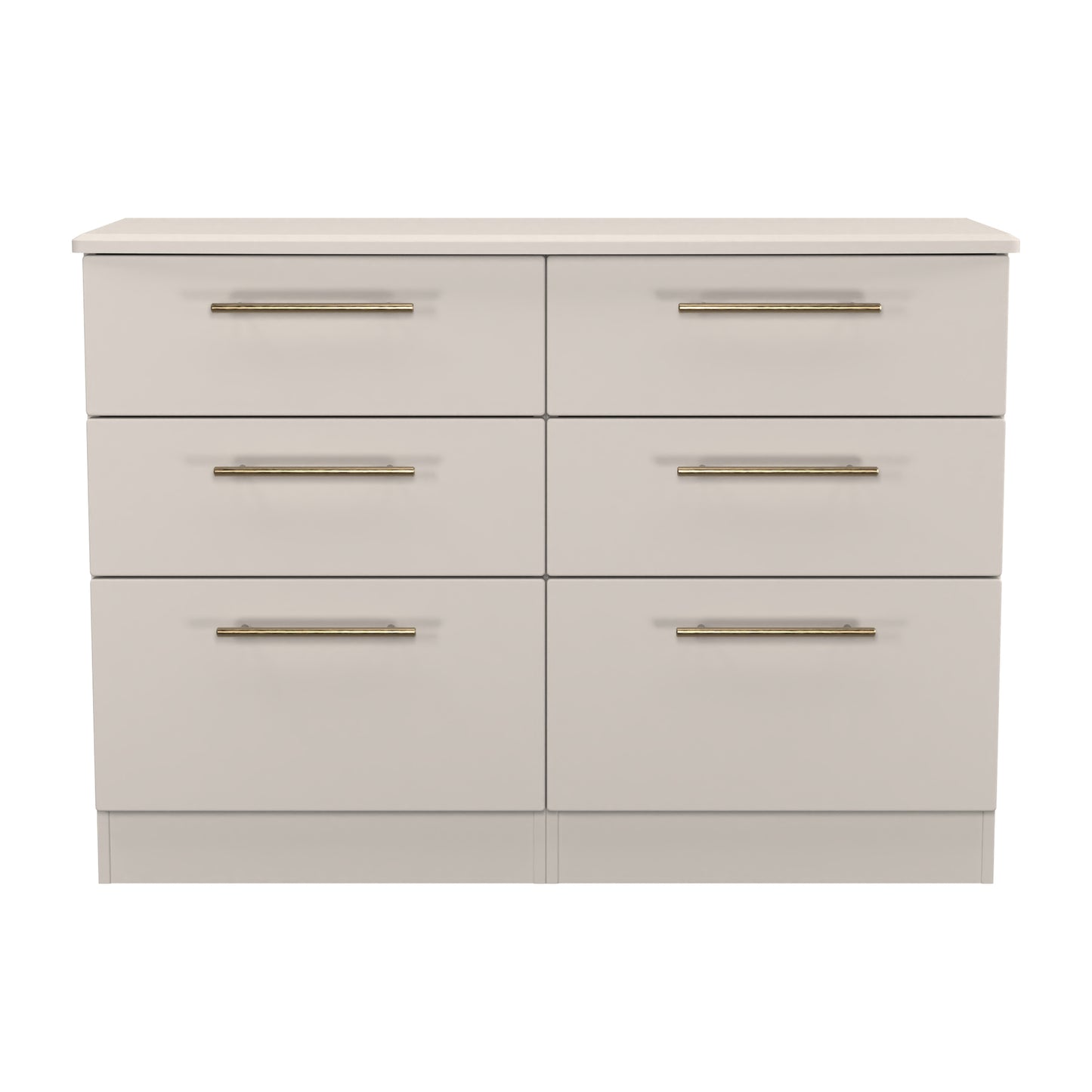 Haworth Large Chest of Drawers Off-White 6 Drawers 112cm