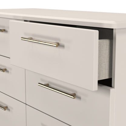 Haworth Large Chest of Drawers Off-White 6 Drawers 112cm