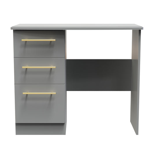 Haworth Desk Grey 3 Drawers 93cm