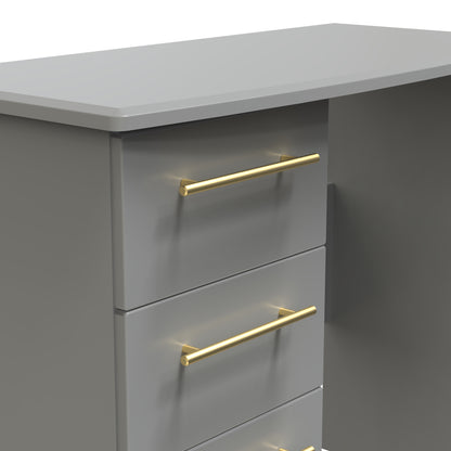 Haworth Desk Grey 3 Drawers 93cm