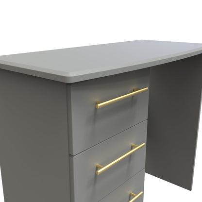 Haworth Desk Grey 3 Drawers 93cm