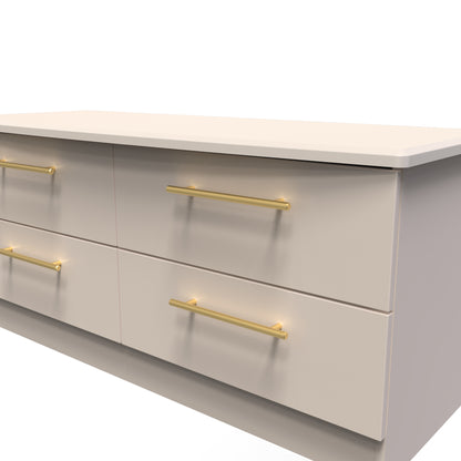 Haworth Large Chest of Drawers Off-White 4 Drawers 112cm