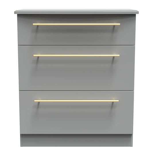 Haworth Chest of Drawers Grey 3 Drawers 42cm