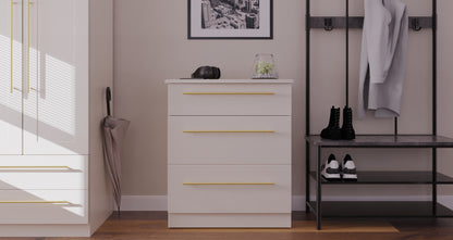 Haworth Chest of Drawers Off-White 3 Drawers 42cm