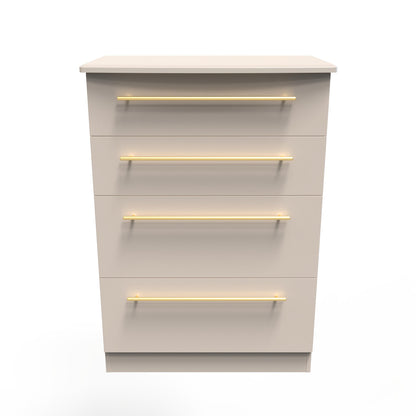 Haworth Tall Chest of Drawers Off-White 4 Drawers 108cm