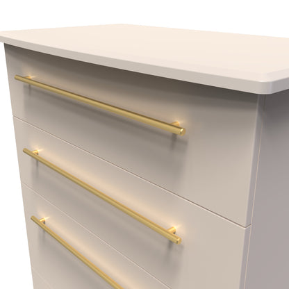 Haworth Tall Chest of Drawers Off-White 4 Drawers 108cm