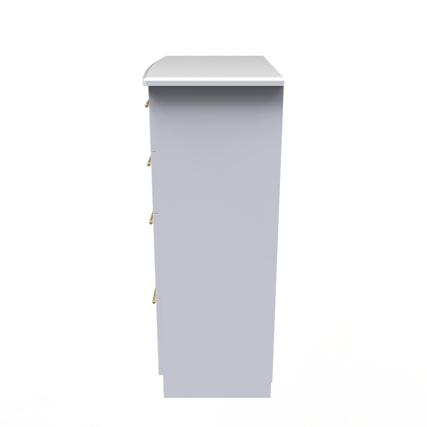 Haworth Tall Chest of Drawers White 4 Drawers 108cm