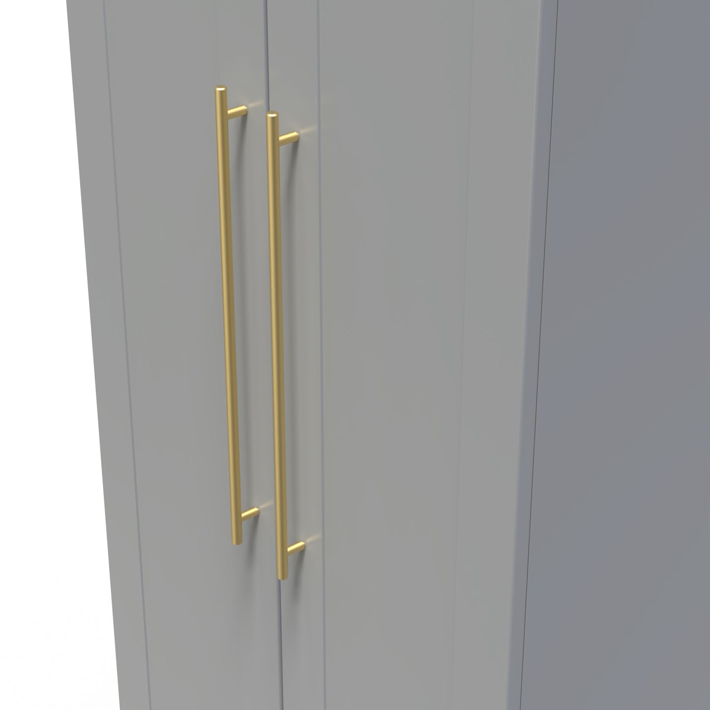 Haworth Tall Wardrobe Grey 2 Doors 1 Shelf 196cm