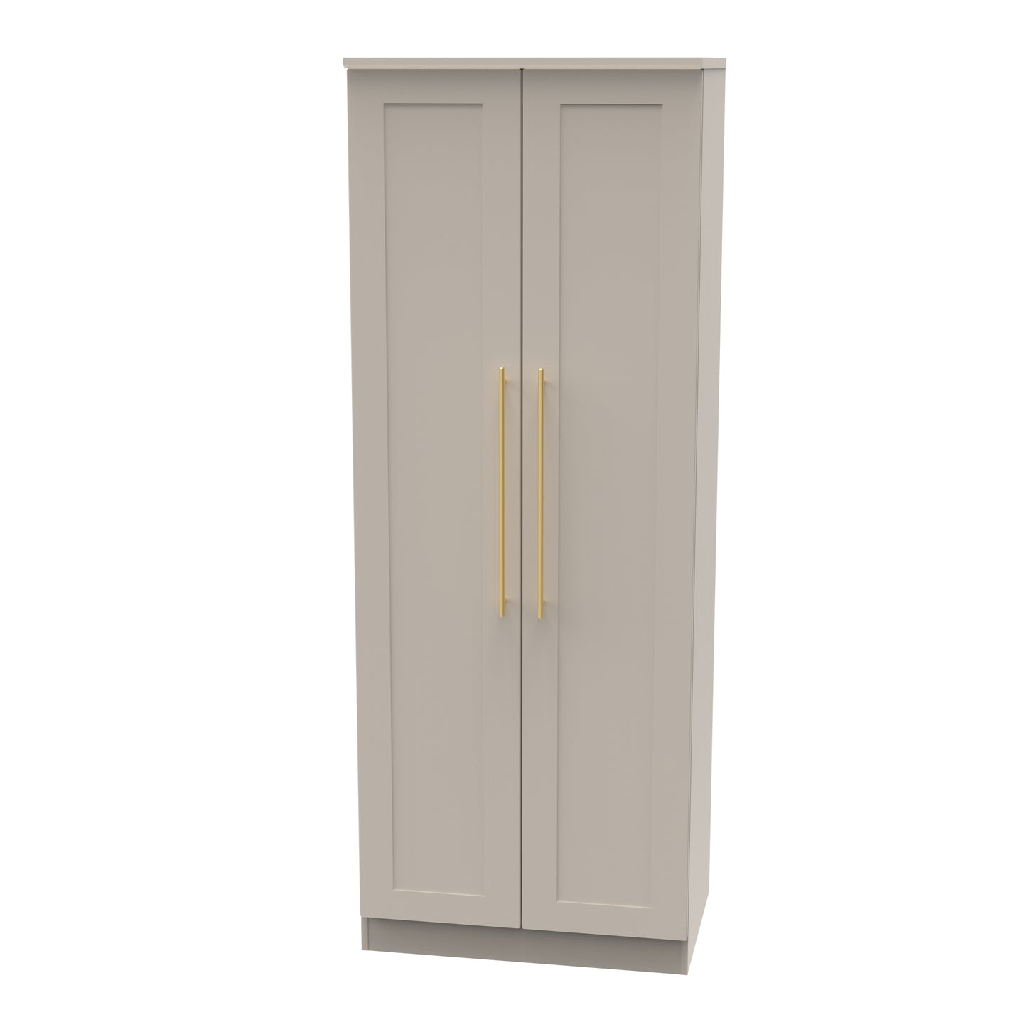 Haworth Tall Wardrobe Off-White 2 Doors 1 Shelf 196cm