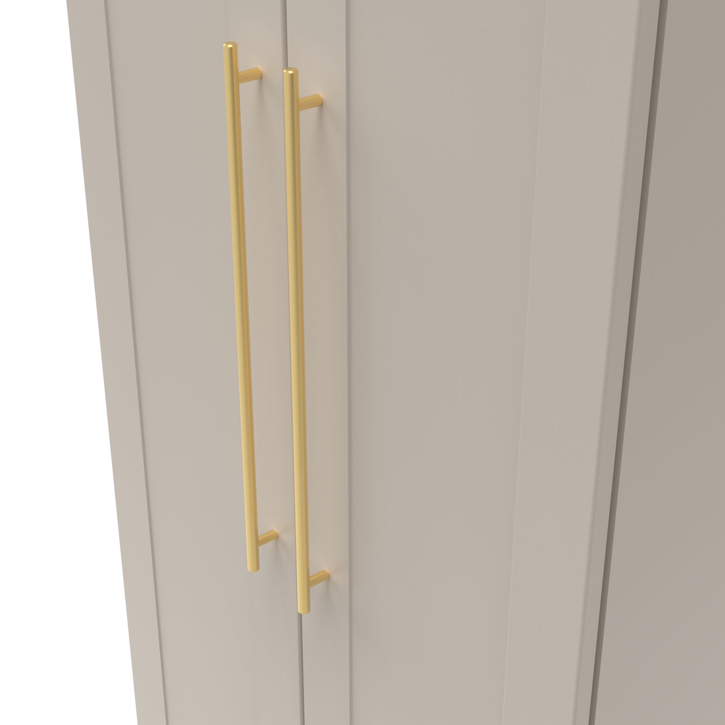 Haworth Tall Wardrobe Off-White 2 Doors 1 Shelf 196cm