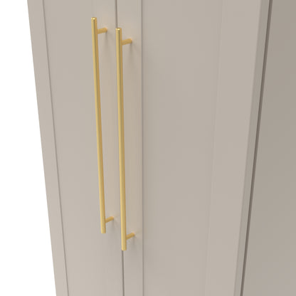 Haworth Tall Wardrobe Off-White 2 Doors 1 Shelf 196cm
