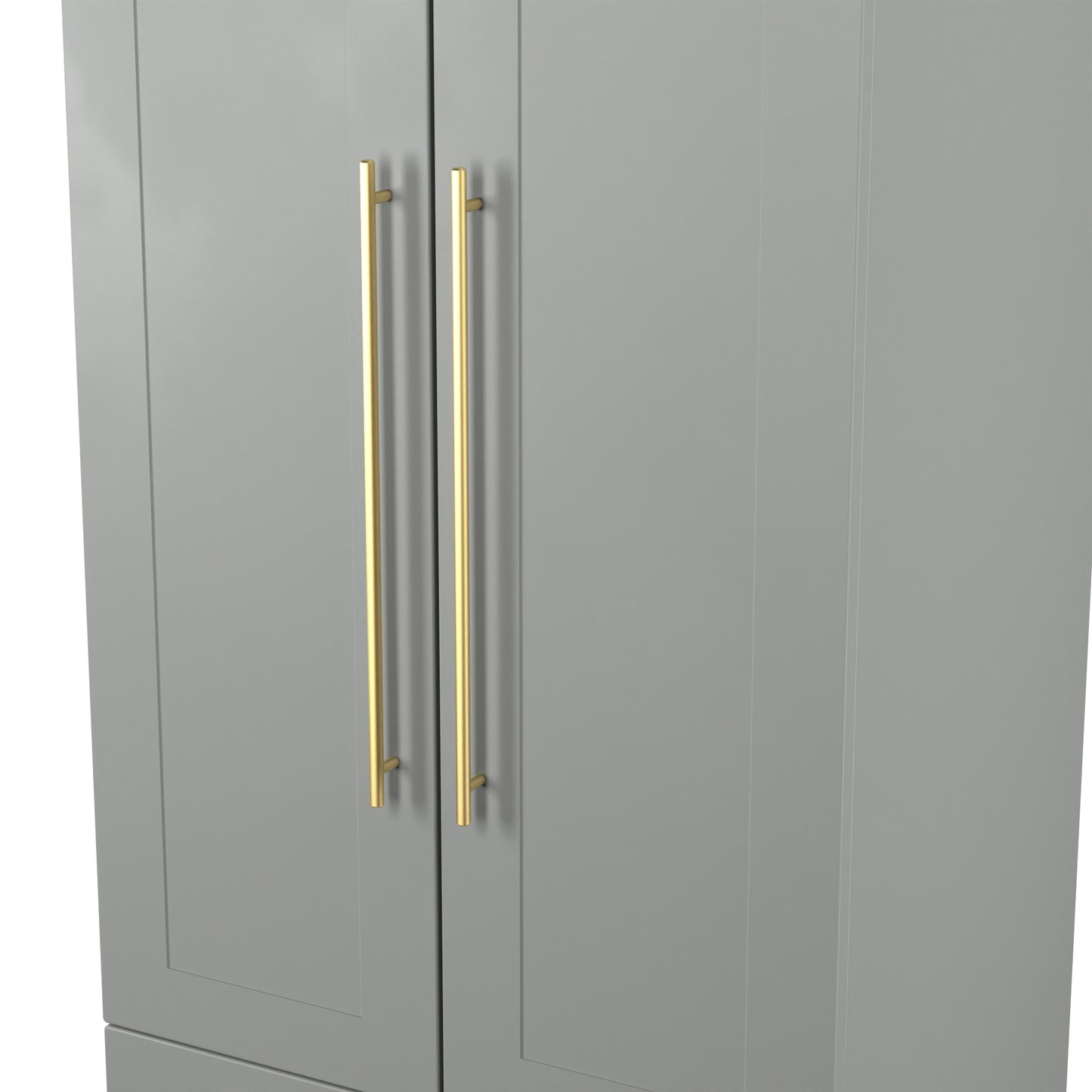 Haworth Tall Wardrobe Grey 2 Doors 2 Drawers 196cm