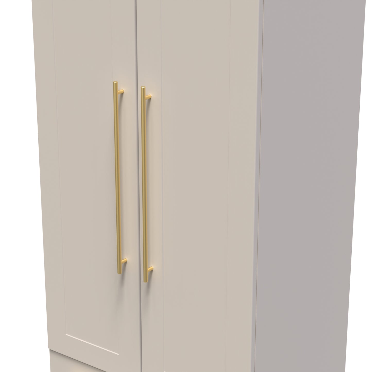 Haworth Tall Wardrobe Off-White 2 Doors 2 Drawers 196cm