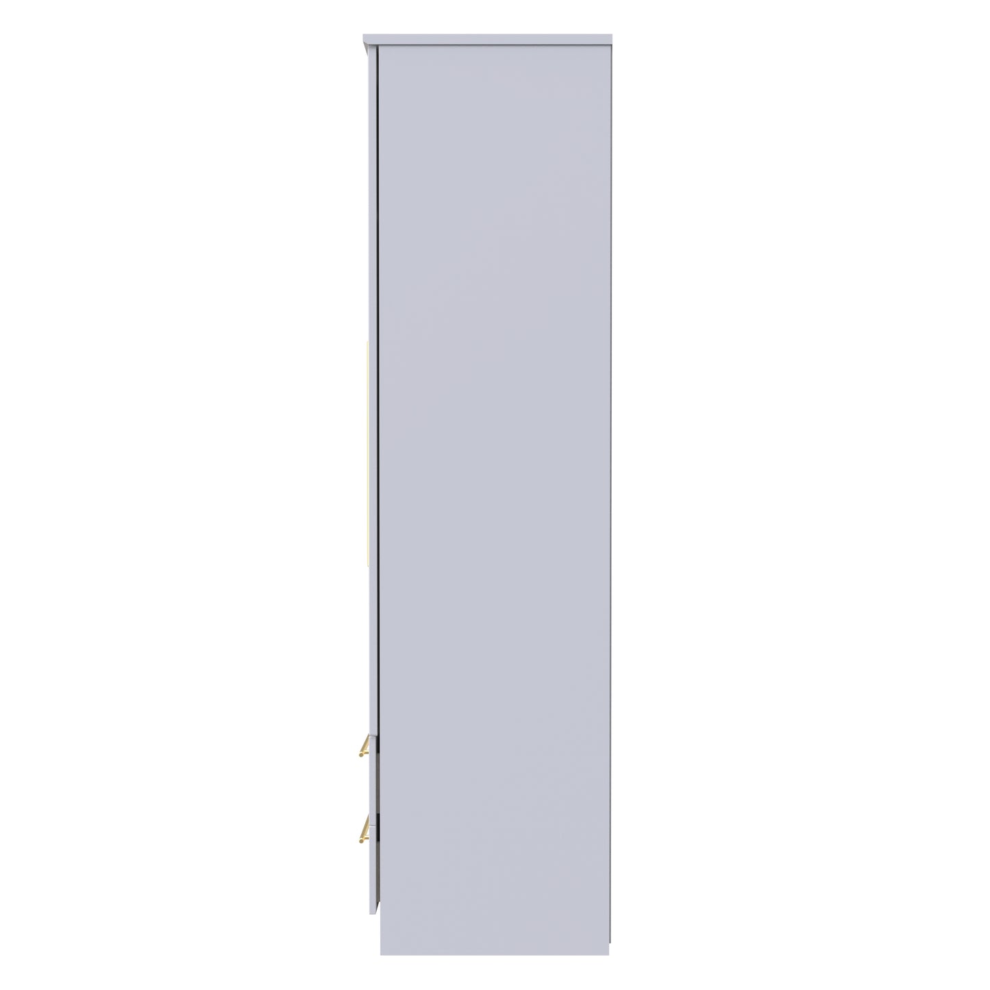 Haworth Tall Wardrobe White 2 Doors 2 Drawers 196cm