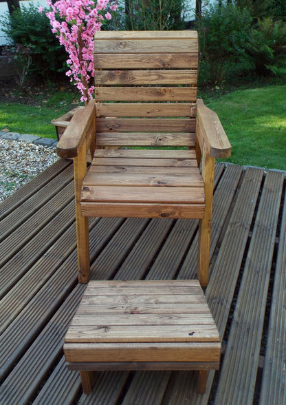 Scandinavian Redwood Garden Armchair Relaxer Set by Charles Taylor
