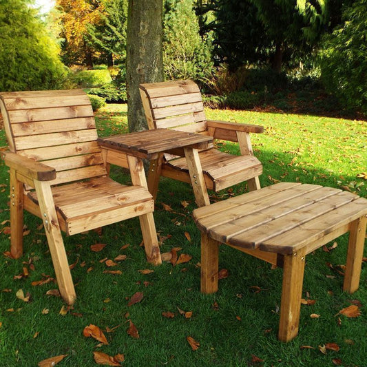 Scandinavian Redwood Garden Tete a Tete by Charles Taylor - 2 Seats