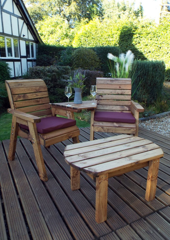 Scandinavian Redwood Garden Tete a Tete by Charles Taylor - 2 Seats
