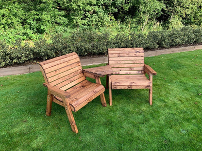 Scandinavian Redwood Garden Tete a Tete by Charles Taylor - 2 Seats