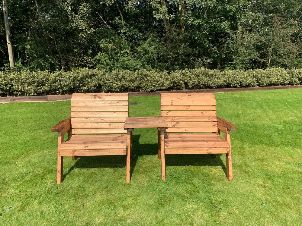 Scandinavian Redwood Garden Tete a Tete by Charles Taylor - 2 Seat