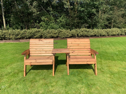 Scandinavian Redwood Garden Tete a Tete by Charles Taylor - 2 Seat