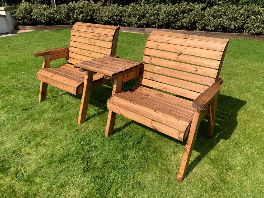 Scandinavian Redwood Garden Tete a Tete by Charles Taylor - 2 Seat