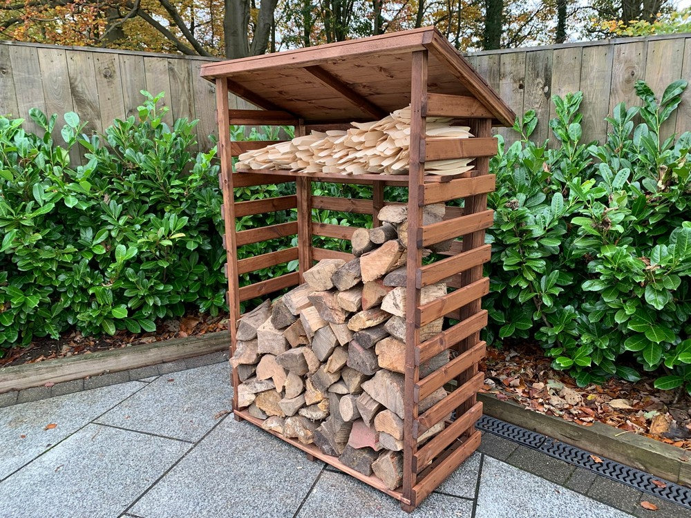 Scandinavian Redwood Garden Log Store by Charles Taylor Primary Image