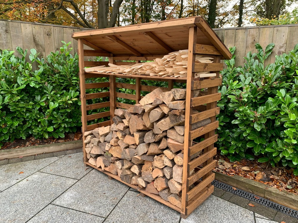 Scandinavian Redwood Garden Log Store by Charles Taylor Primary Image