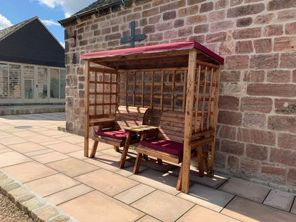 Henley Garden Tete a Tete by Charles Taylor Burgundy Natural burgundy